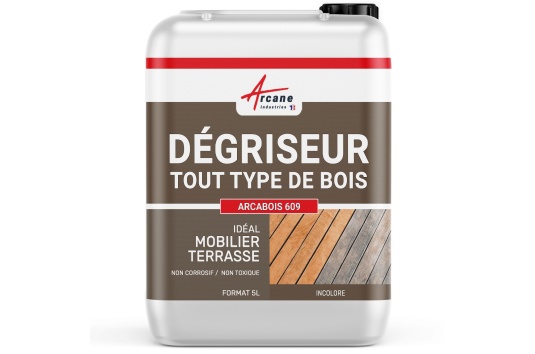 Dégriseur bois - Dégrisant pour terrasse et bois extérieur - ARCABOIS 609