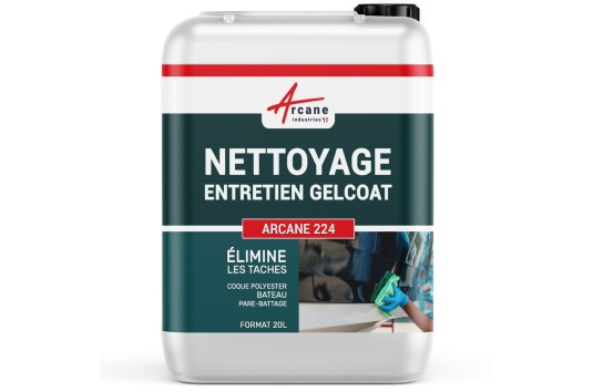 NETTOYAGE ENTRETIEN GELCOAT - Nettoyant coques polyester pont gel coat pare-battage Entretien bateaux