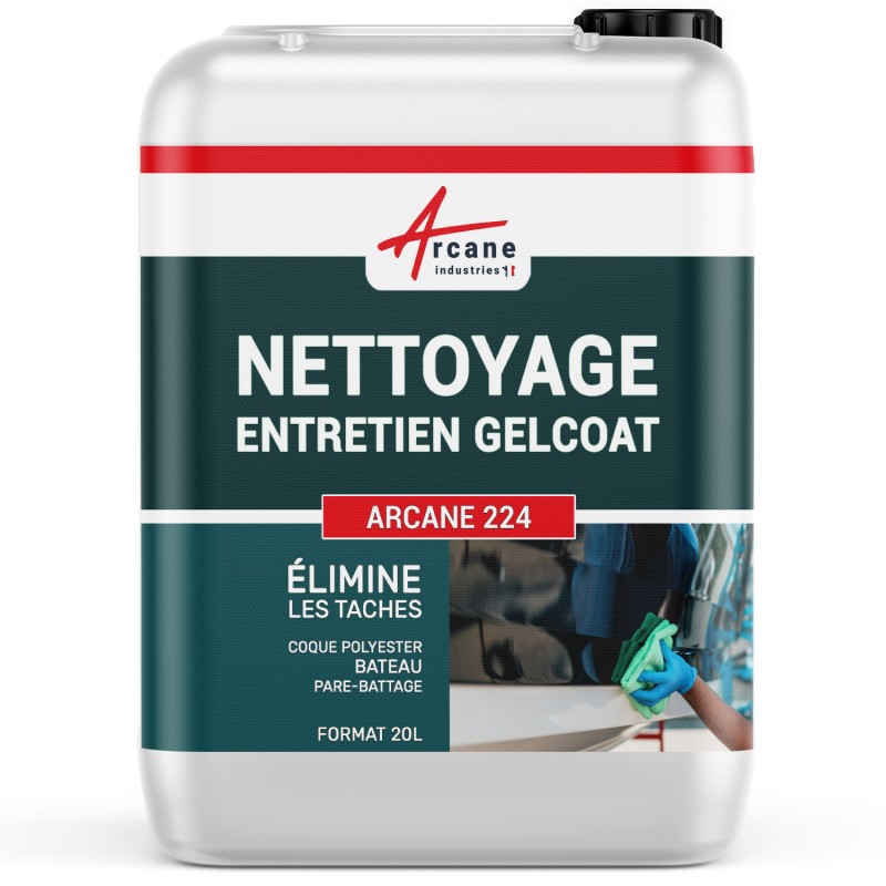 NETTOYAGE ENTRETIEN GELCOAT - Nettoyant coques polyester pont gel coat pare-battage Entretien bateaux