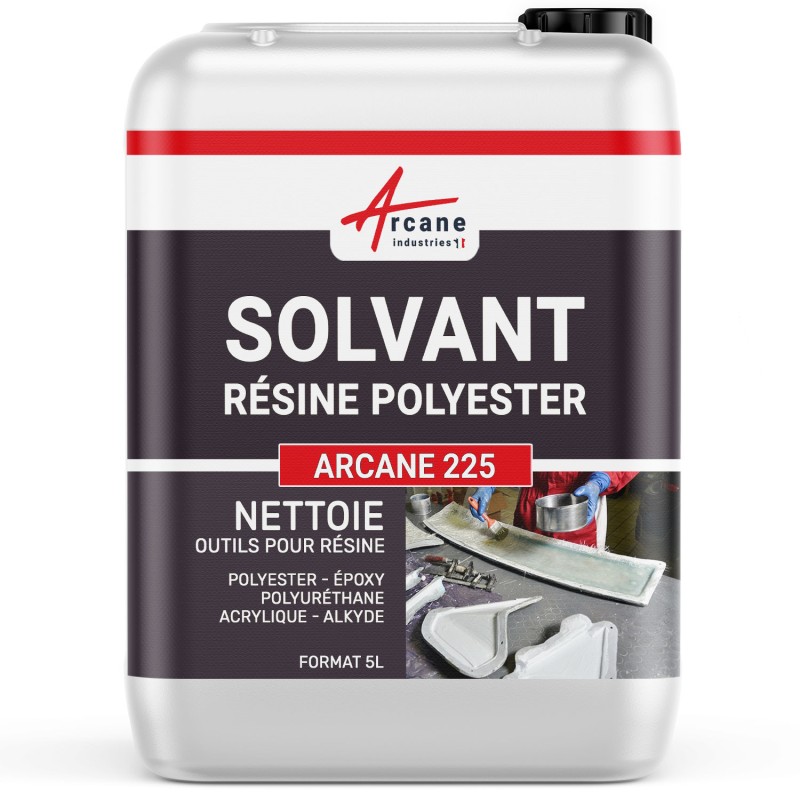 SOLVANT RÉSINE POLYESTER - Nettoyant résine polyester synthétique naturelle Gel coat Substitut acétone Collage élastomère SOLVANT RÉSINE POLYESTER - Nettoyant résine polyester synthétique naturelle Gel coat Substitut acétone Collage élastomère