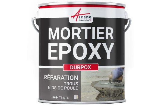 Mortier époxy de réparation pour trou et nid de poule :  DURPOX
