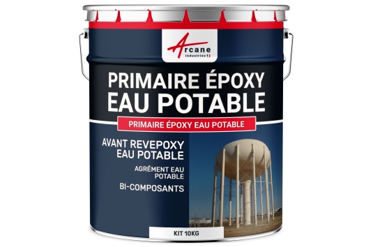 Primaire époxy bicomposant eau potable revêtement sans solvant - PRIMAIRE EPOXY EAU POTABLE