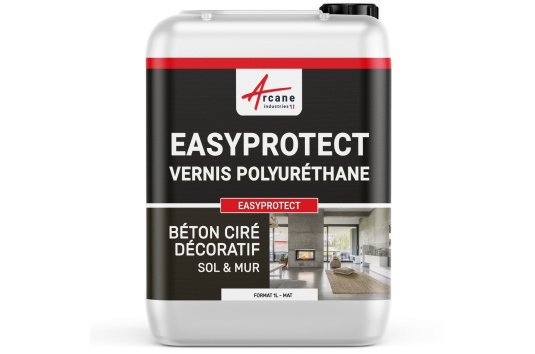 Vernis béton ciré décoratif pour sol mur - EASYPROTECT