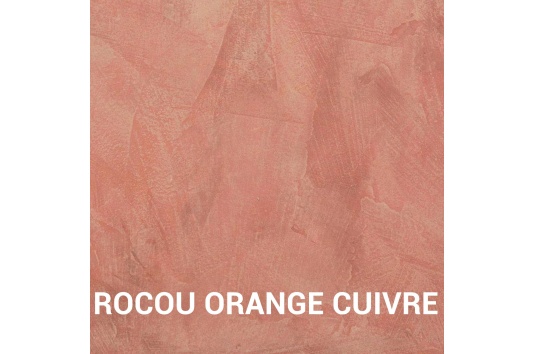 Beton cire rouge - orange - rose