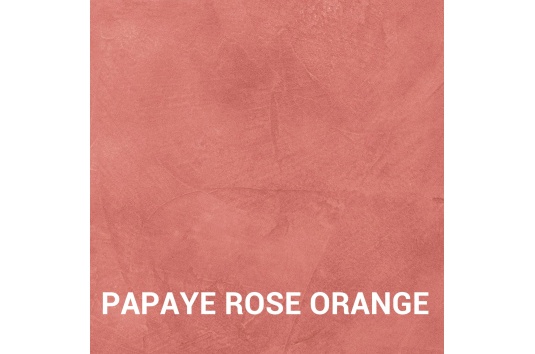 Beton cire rouge - orange - rose