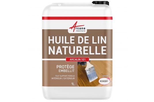 Huile de Lin Cuite, bois intérieur et extérieur : ARCALIN 102