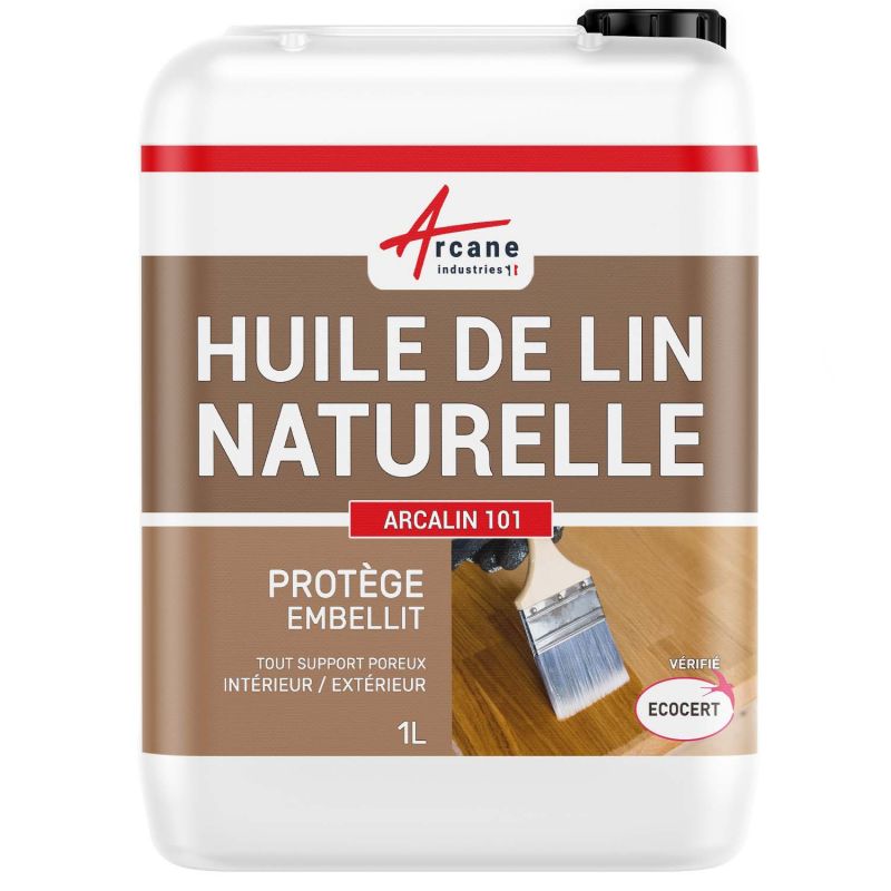 Huile de Lin Cuite, bois intérieur et extérieur : ARCALIN 102