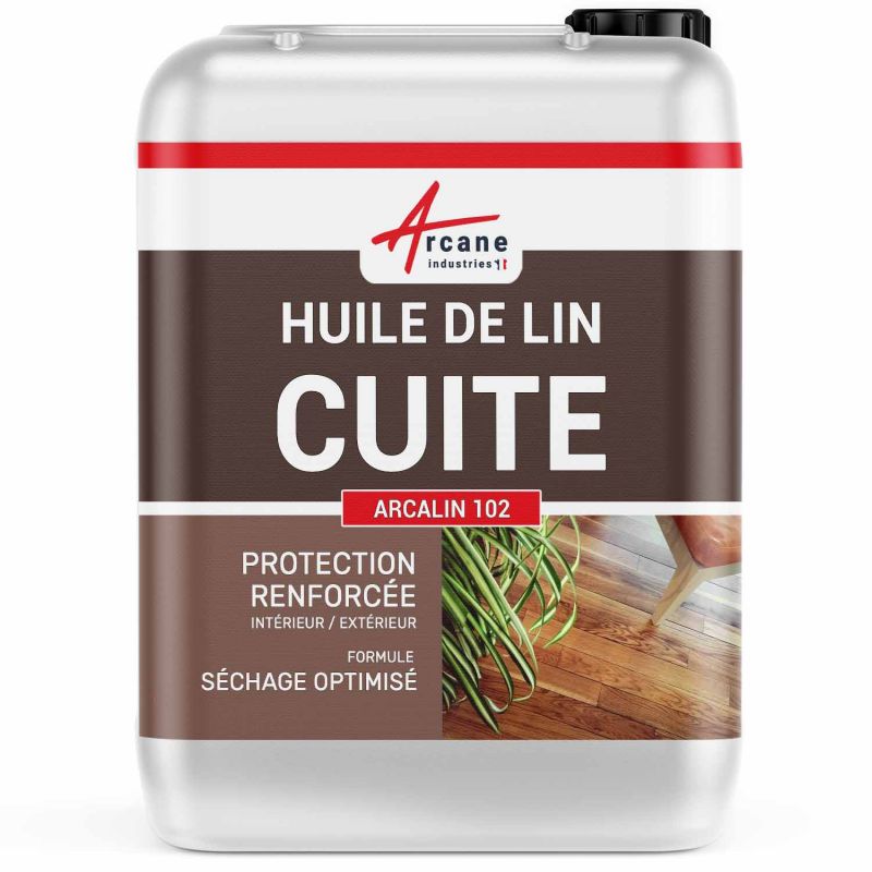 Huile de Lin Cuite, bois intérieur et extérieur : ARCALIN 102