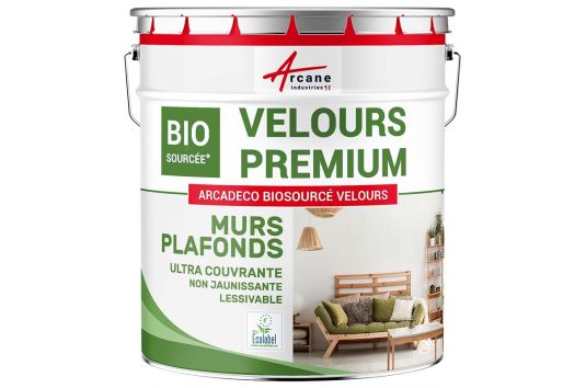 Peinture velours mur et plafond : Arcadéco Biosourcé velours