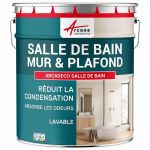 Peinture salle de bains mur et plafond : Arcadéco Salle de Bain