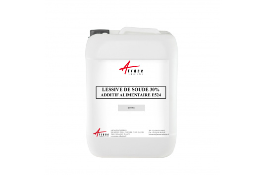 Lessive de Soude 30% Grade Alimentaire E524 - CAS 1310-73-2