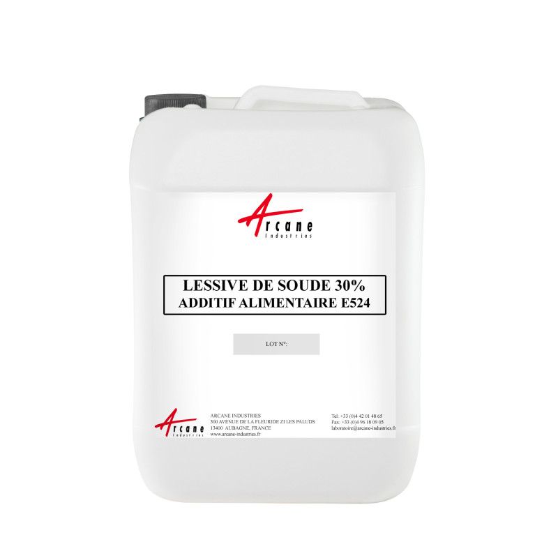 Lessive de Soude 30% Grade Alimentaire E524 - CAS 1310-73-2