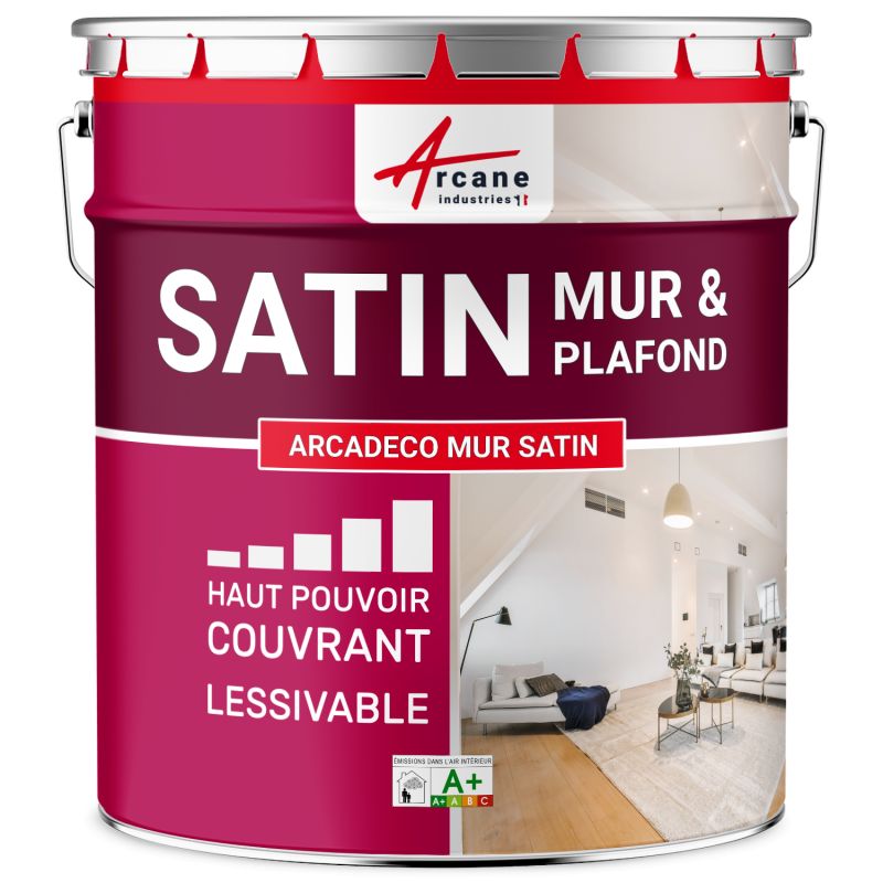 Peinture murale acrylique satin : ARCADÉCO MUR SATIN