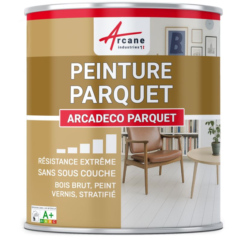 Peinture parquet bois, sol stratifié : ARCADÉCO PARQUET