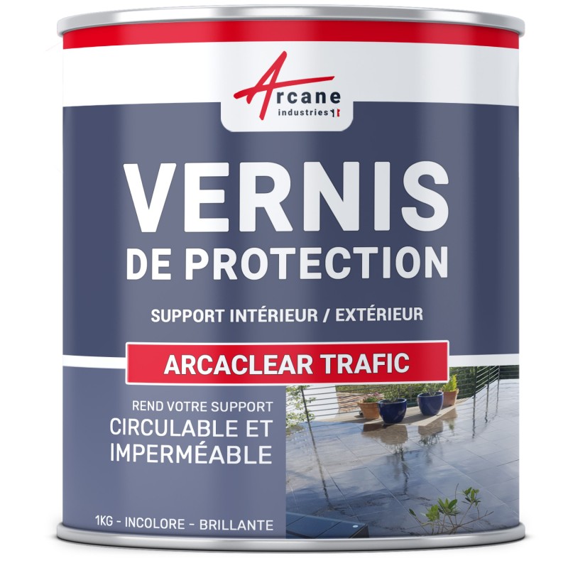 Vernis de protection polyuréthane pour résine et carrelage : ARCACLEAR Trafic Vernis de protection polyuréthane pour résine et carrelage : ARCACLEAR Trafic