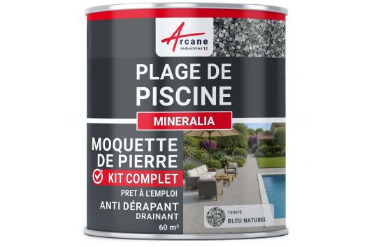 Kit moquette de pierre pour plage de piscine Mineralia