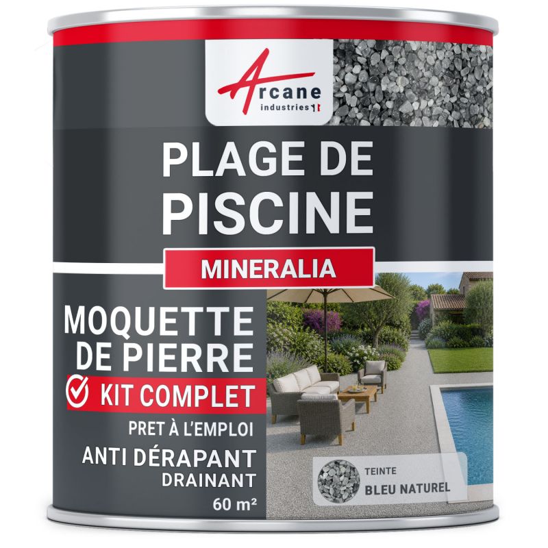 Kit moquette de pierre pour plage de piscine Mineralia