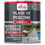 Kit moquette de pierre pour plage de piscine Mineralia