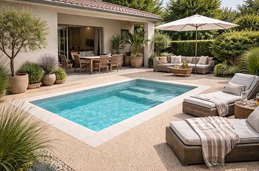 Kit moquette de pierre pour plage de piscine Mineralia