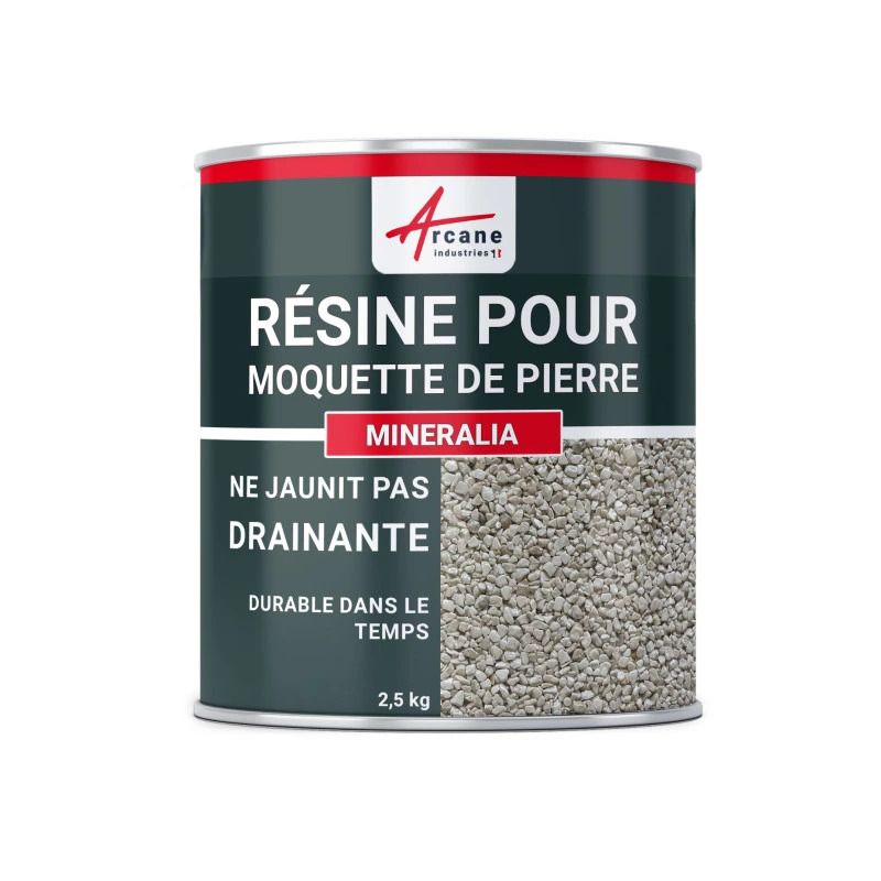 Résine pour moquette de pierre polyuréthane monocomposante : MINERALIA