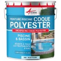 Peinture piscine polyuréthane pour coques polyester, béton - ARCAPISCINE COQUE POLYESTER