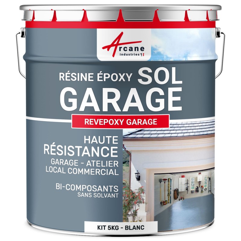 Résine sol garage / Peinture époxy sol : REVEPOXY GARAGE