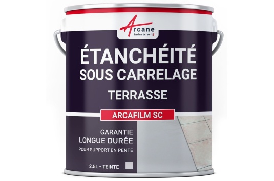 Résine d'étanchéité sous carrelage pour balcon et terrasse en pente : ARCAFILM SC