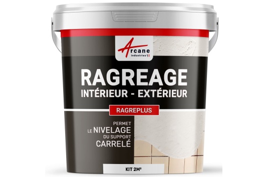 Ragréage sur carrelage mural salle de bain avant la pose - RAGREPLUS