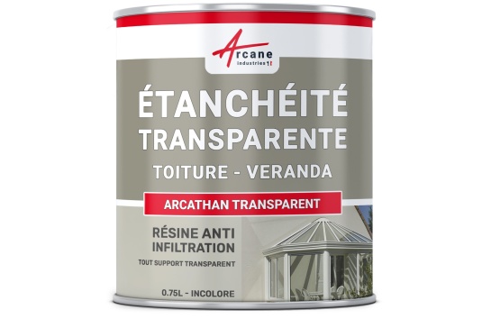 Résine étanchéité transparente véranda et autres supports en verre : ARCATHAN TRANSPARENT