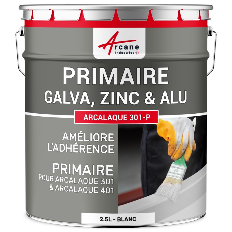 Primaire Peinture Galva, Alu & Zinc : Arcalaque 301-P