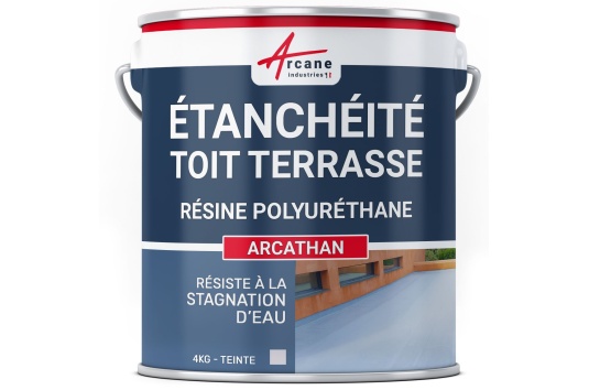 RESINE D'ETANCHEITE COLOREE TOIT PLAT | TOIT TERRASSE