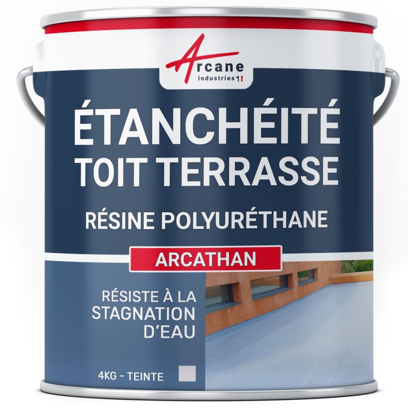 RESINE D'ETANCHEITE COLOREE TOIT PLAT | TOIT TERRASSE