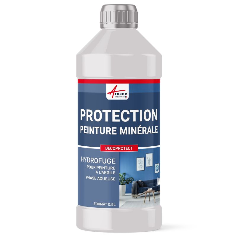 Protection invisible des peintures minérales contre l'eau et les taches -  decoprotect