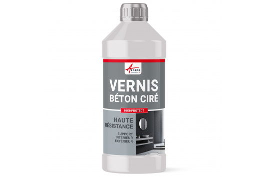 Vernis bi-composant béton ciré extérieur polyuréthane HAUTE RESISTANCE - HIGHPROTECT