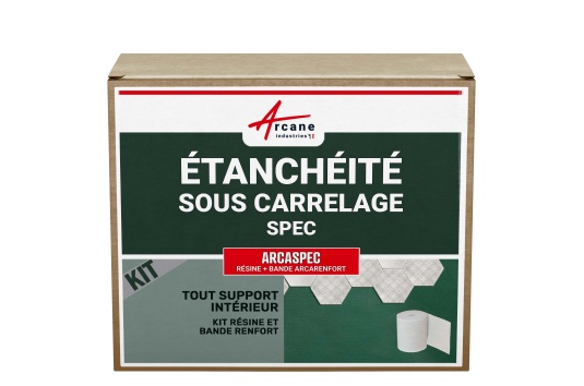 Kit étanchéité sous carrelage salle de bain : SPEC ARCASPEC + BANDE ARCARENFORT