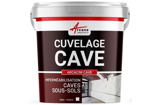 Enduit de cuvelage pour cave, sous-sols, garage : ARCACIM CAVE