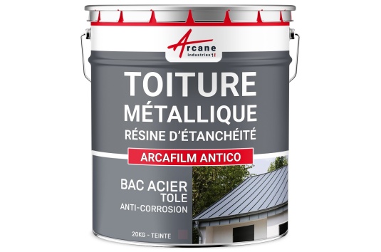 Résine d'étanchéité toiture et bac acier, revêtement étanche: ARCAFILM ANTICO